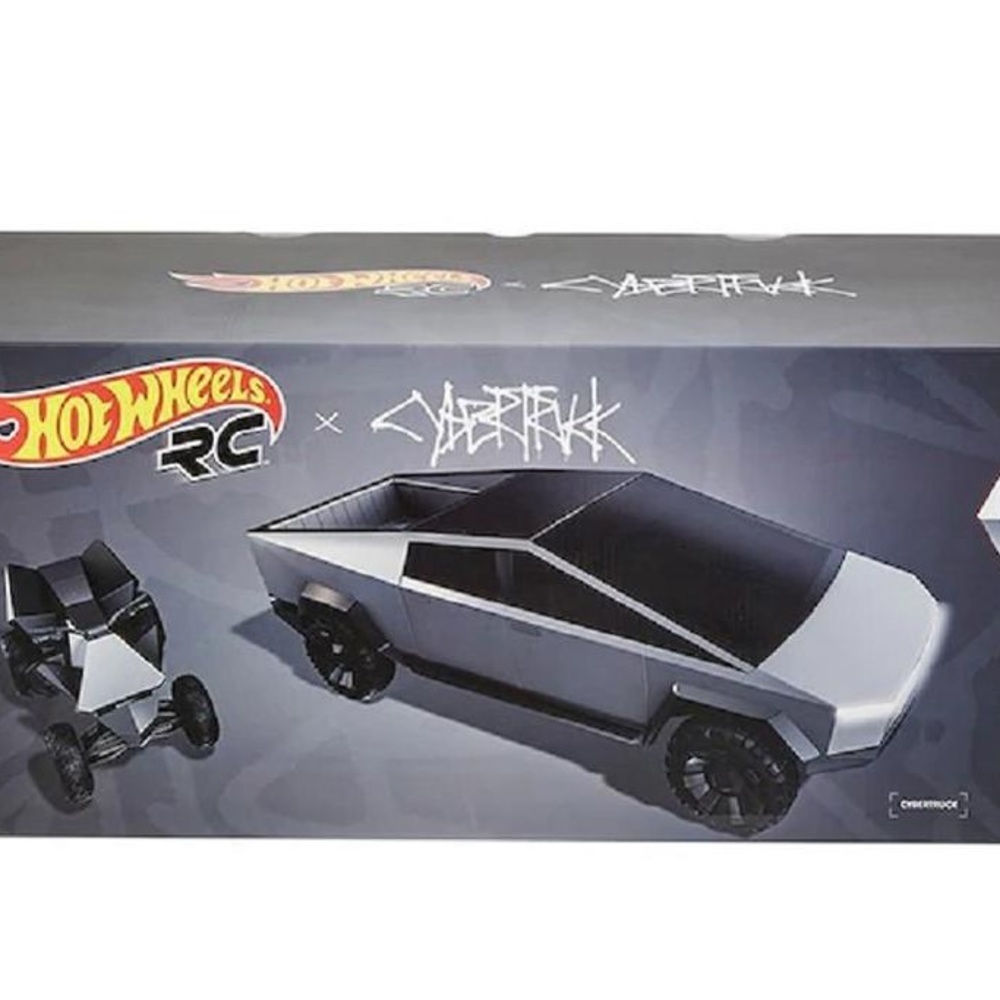 Hotwheels Tesla RC Cybertruck - Silver and Black